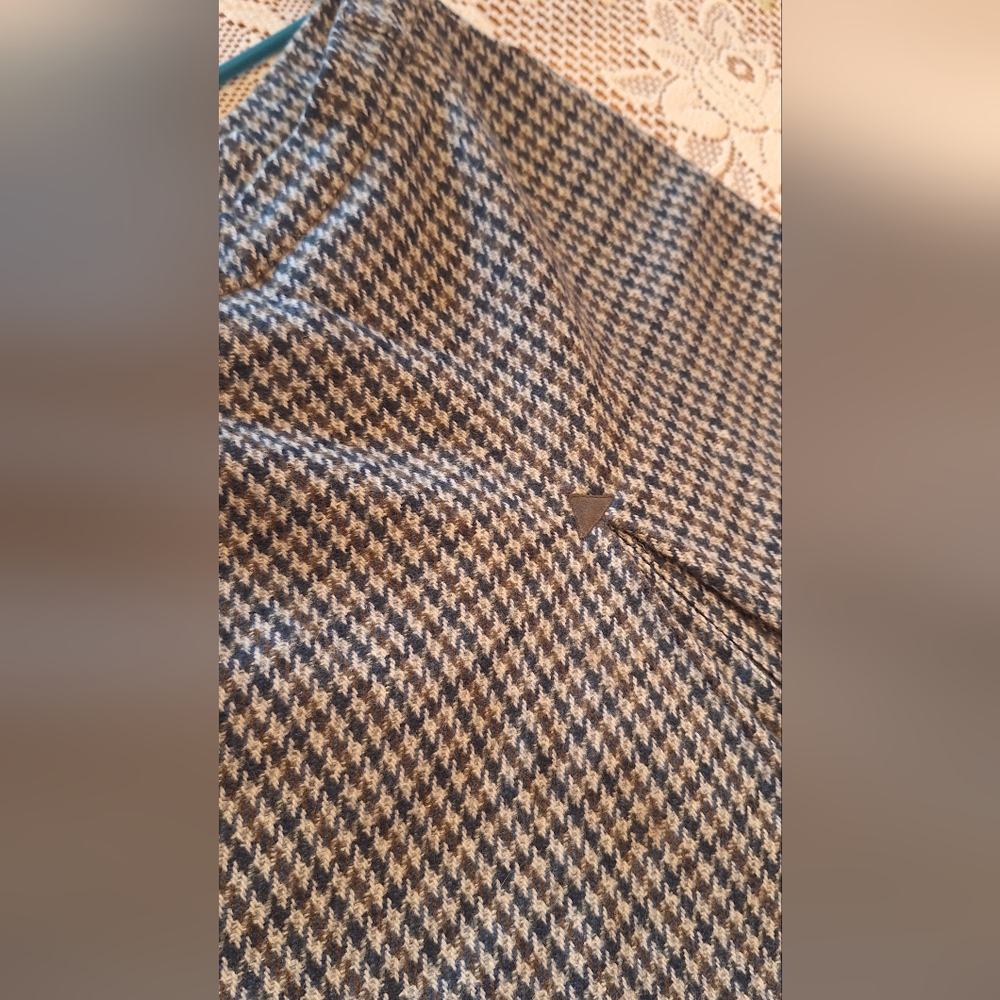 SALE Plaid Countryside Burberrys 100% Wool Long Skirt Made in England Size 2 - Picture 5 of 16